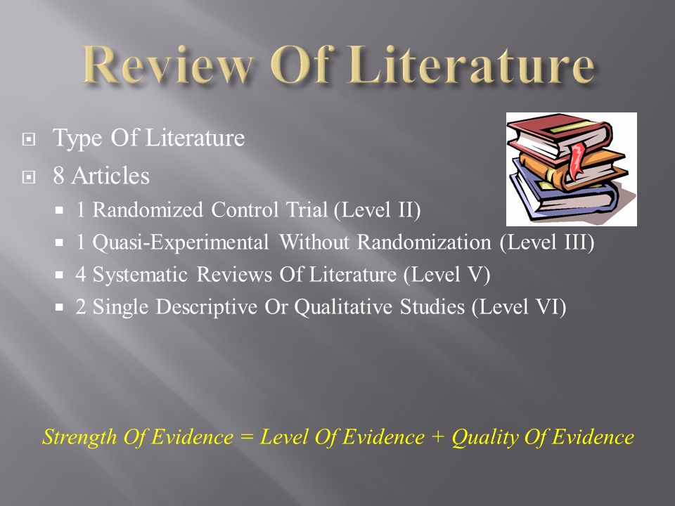 Literature review on acceptance level of